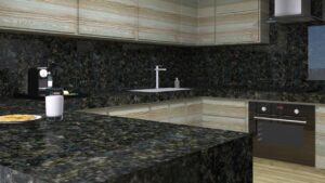 render, render cocina, cocina moderna, diseño, modelado, cocina grande, render de cocina